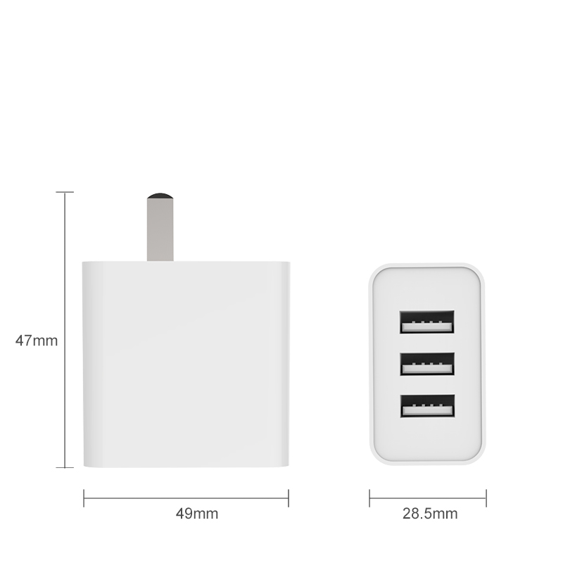 3口USB折疊充電器-ST510