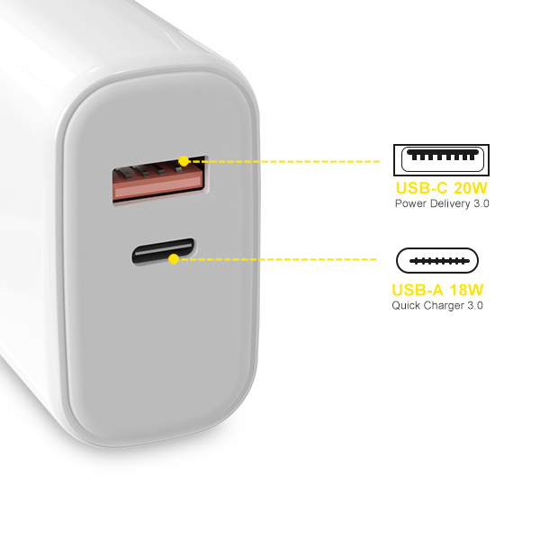 PD 20W+QC3.0 快速充電器-ST730 美規(guī)