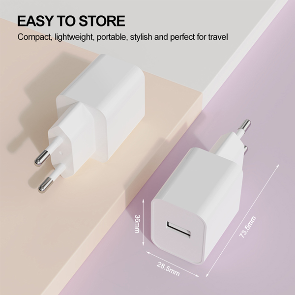 歐規(guī)單口USB充電器-ST530D