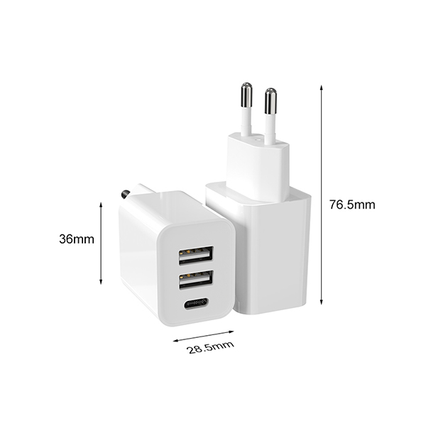 15W三口充電器2A+1C ST790 歐規(guī)